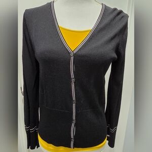 Max Studio Womens Black Button Down Cardigan Sz. Sm.